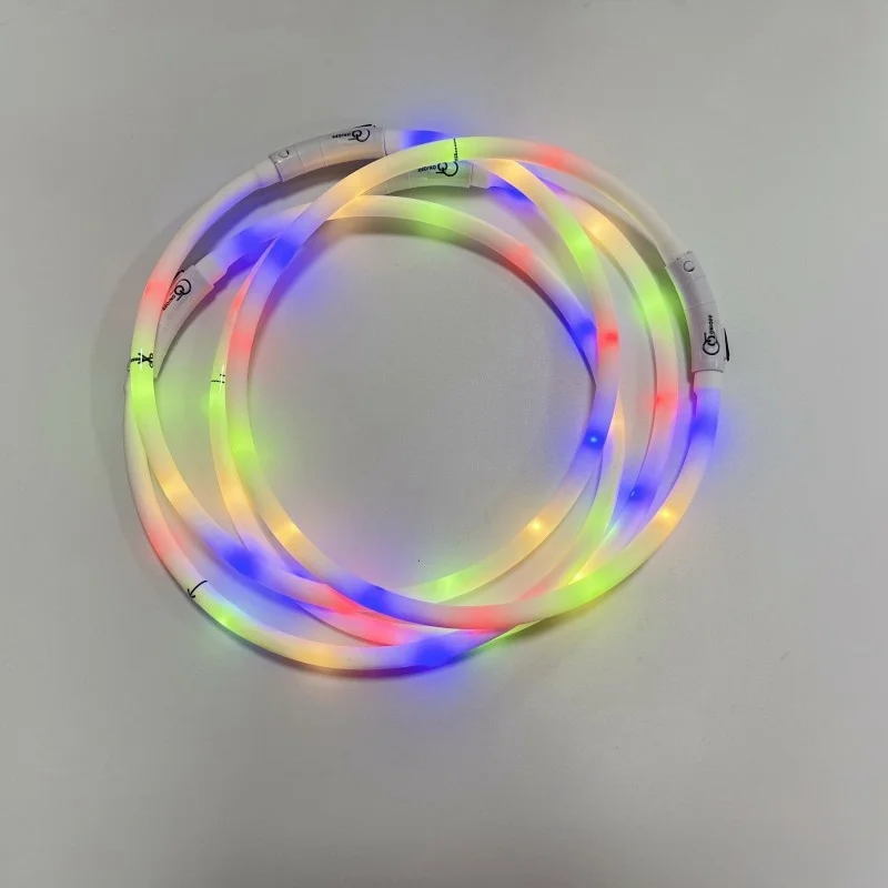 Coleira LED para Cães e Gatos Recarregável USB com 4 Modos de Luz - Image 2