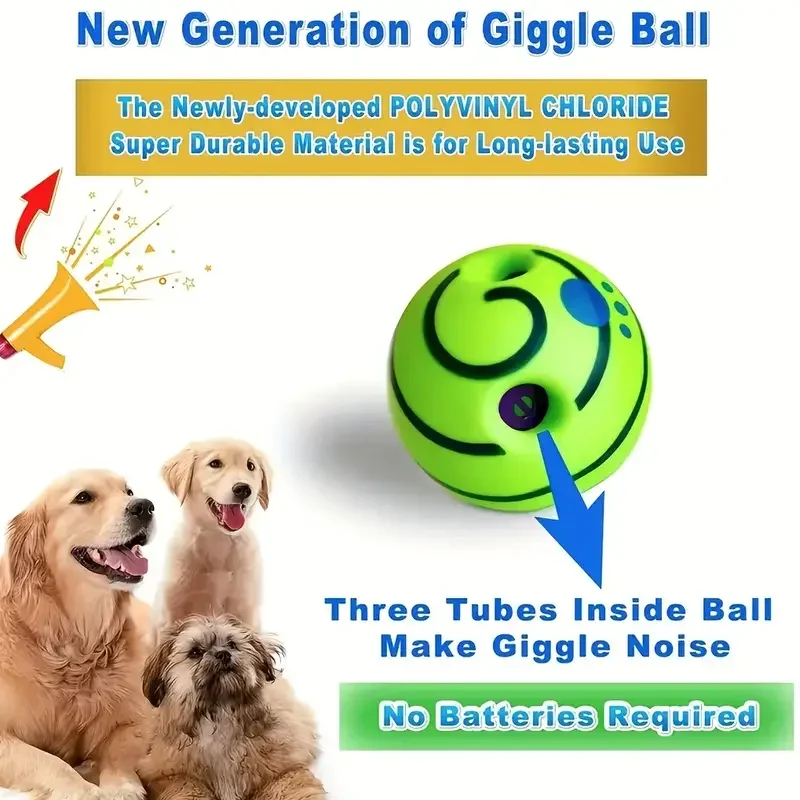 Wobble Wag Toy Bola Interativa para Cães com Sons Divertidos - Imagem 5