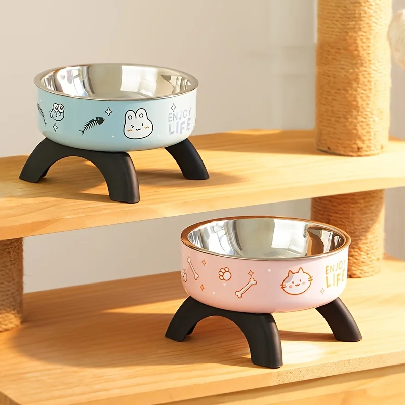 Tigela para Cães e Gatos de Aço Inoxidável com Design de Coelho Anti-Tombamento - Image 6