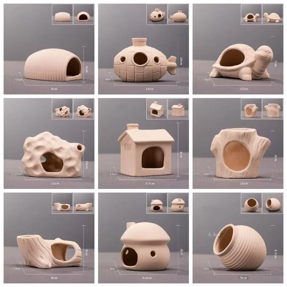 Caverna de Cerâmica para Camarões e Peixes de Aquário Decorativa - Imagem 6
