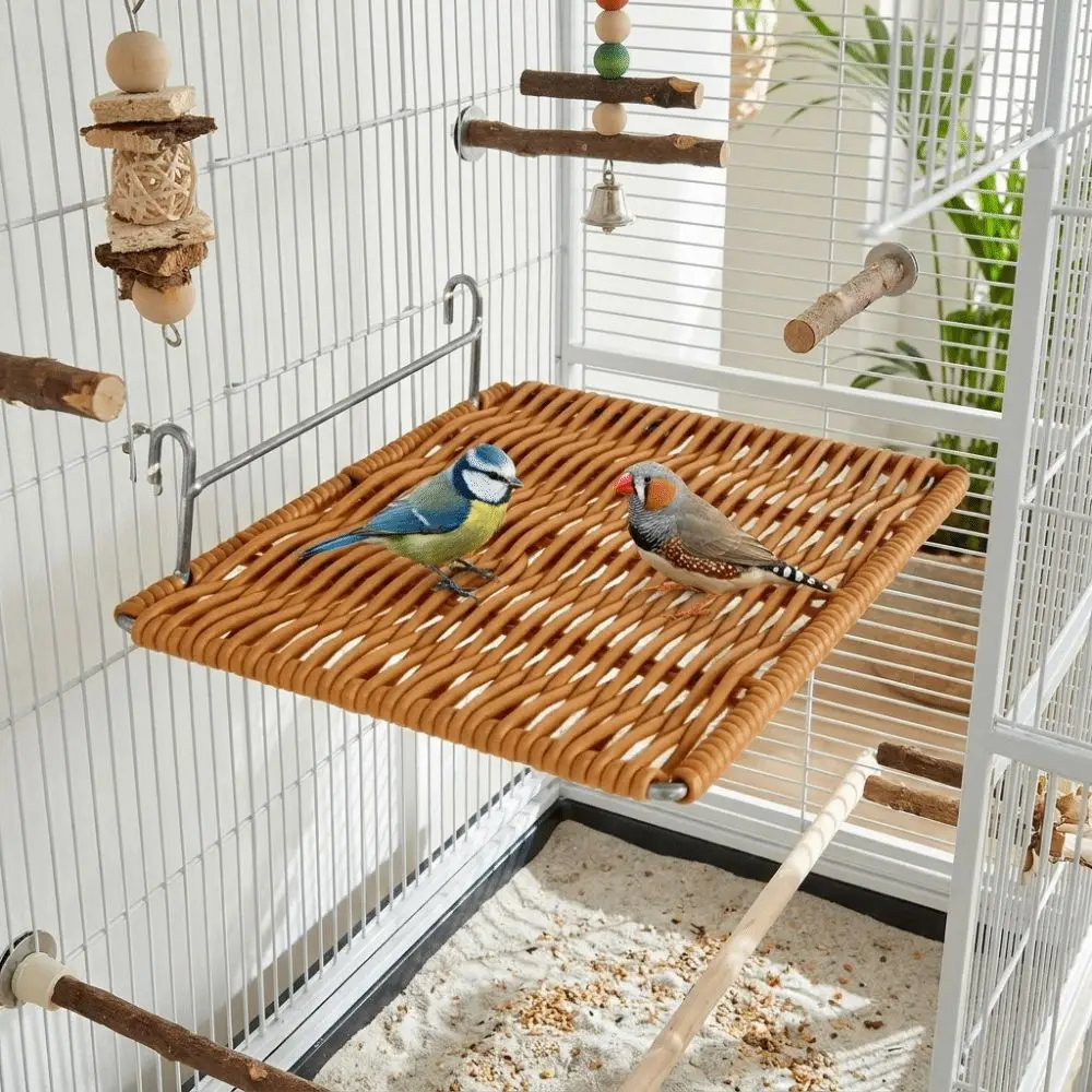 Plataforma de Descanso para Pássaros de Plástico 20x15,5 cm para Gaiola - Imagem 2