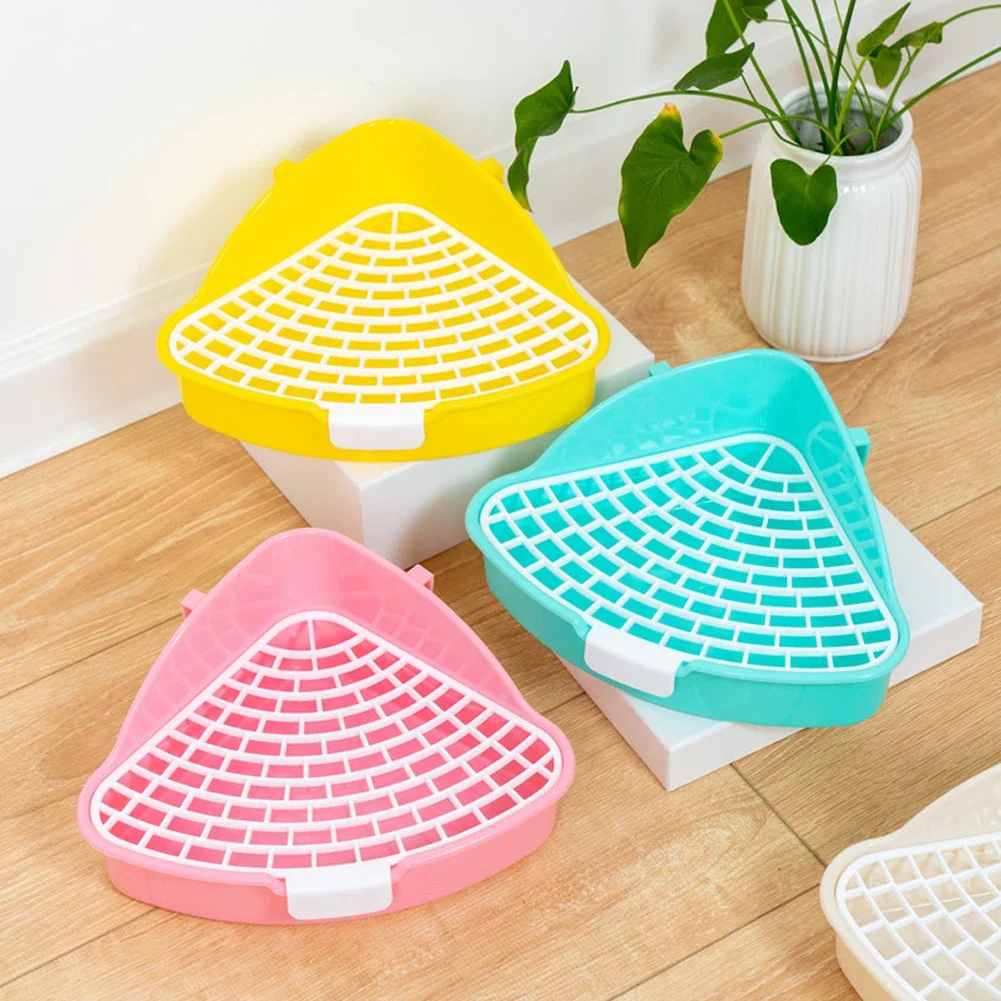 Bandeja Sanitária Triangular para Coelhos e Roedores Plástica - Imagem 6
