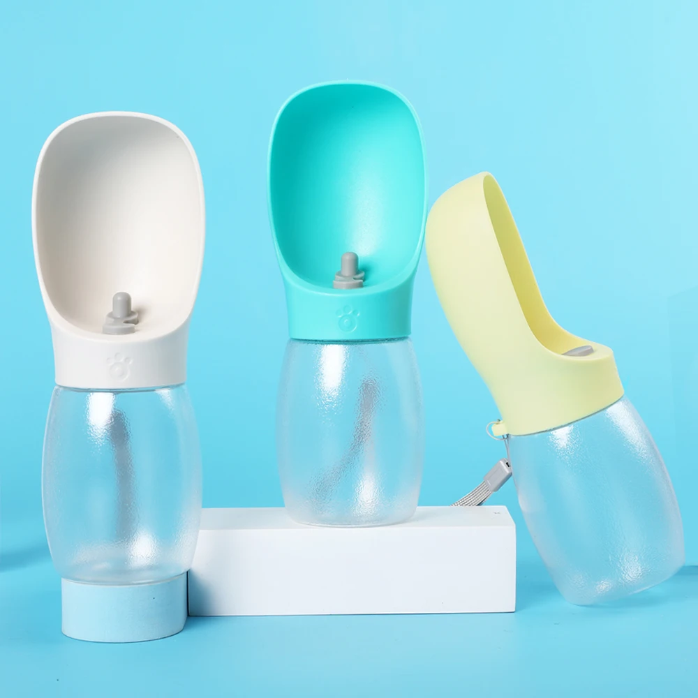 Garrafa de Água para Cães e Gatos 300ml Portátil com Cordão - Imagem 2