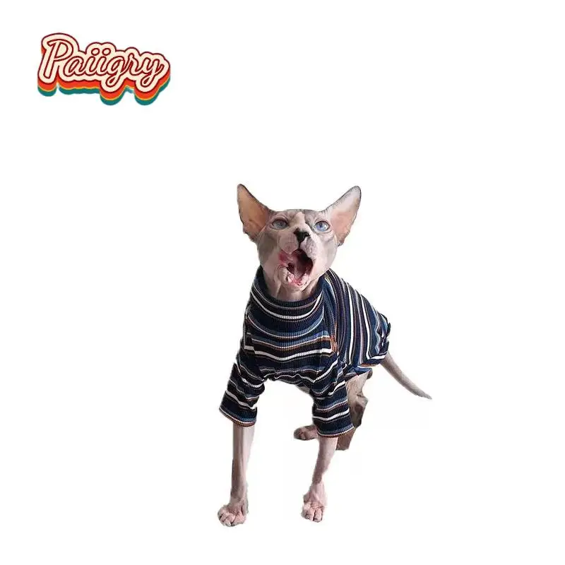 Camiseta para Gatos Manga Curta Estilo Retrô - Imagem 3