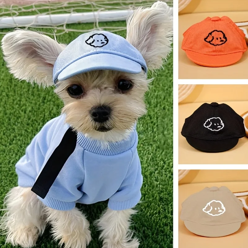 Chapéu de Sol para Cães e Gatos Pequenos com Design Bordado - Imagem 3