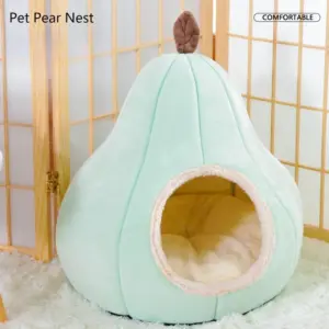 cama semi fechada para cães e gatos