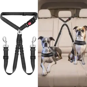 cinto de segurança duplo para cães