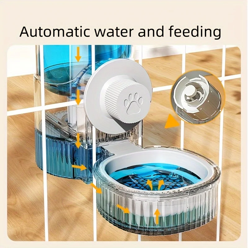 Alimentador Automático 1.2L para Cães, Gatos e Coelhos com Encaixe na Gaiola - Imagem 5