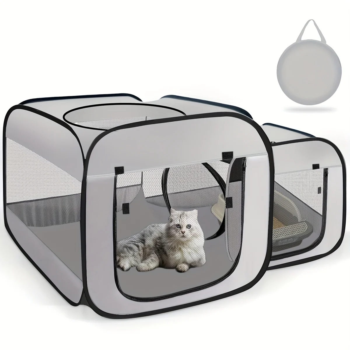 gabinete para gatos portátil