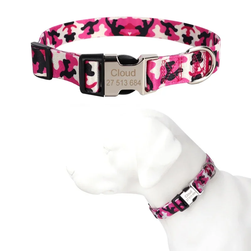 Coleira Personalizada para Cães com Fivela de Metal e Ajuste de Tamanho - Imagem 6