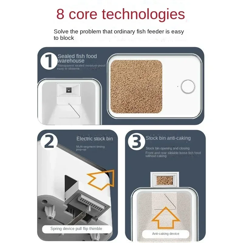 Alimentador Automático para Aquário WiFi com App e Controle Remoto - Imagem 3