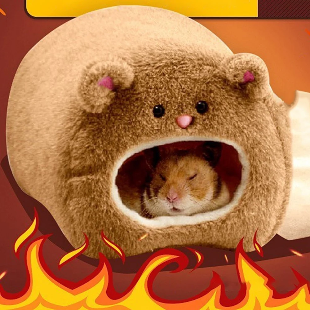 Ninho de Algodão para Hamster de Pelúcia Denso para Inverno - Imagem 3