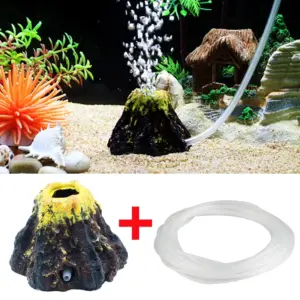 vulcão para aquário com aeração