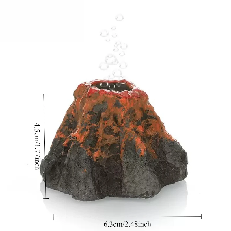 Pedra Vulcão para Aquário com Bolhas de Ar e Oxigênio - Imagem 2