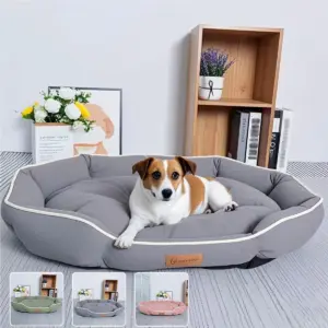 cama sofá para cães e gatos com base antiderrapante