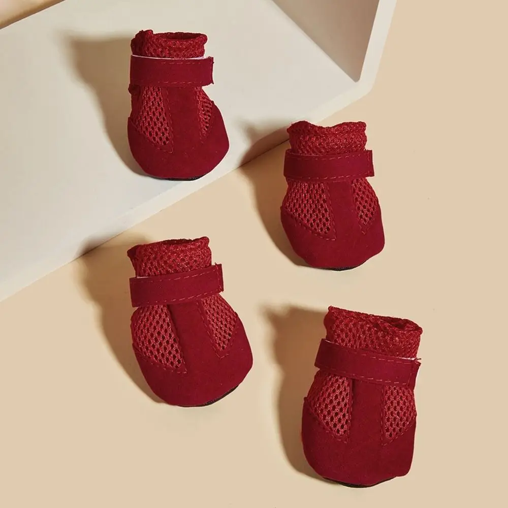 Botas de Chuva para Cães de Tecido de Malha Antiderrapante - Image 5