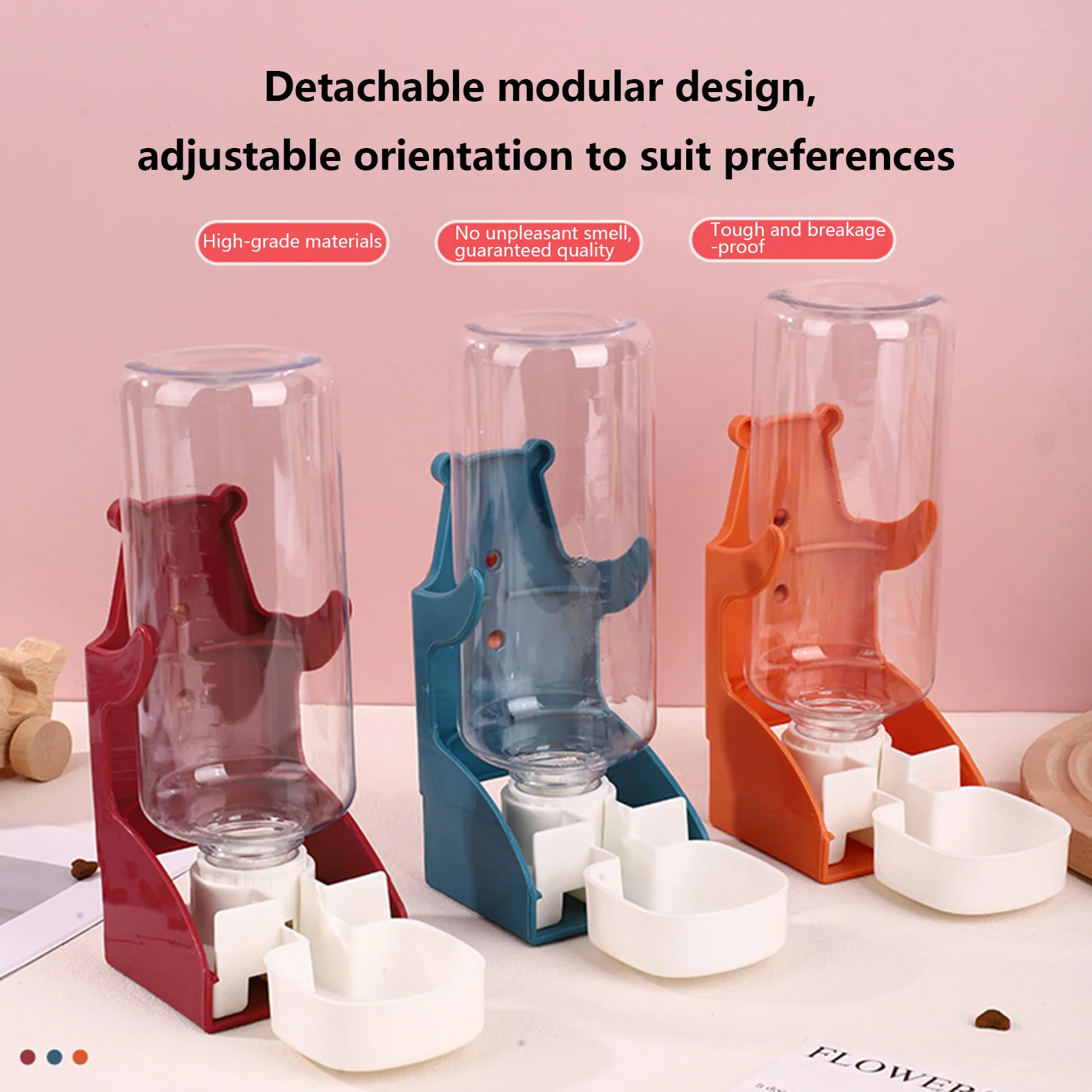 Bebedouro Automático para Hamsters e Pássaros Transparente com Encaixe na Gaiola - Imagem 2