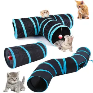 túnel para gatos dobrável