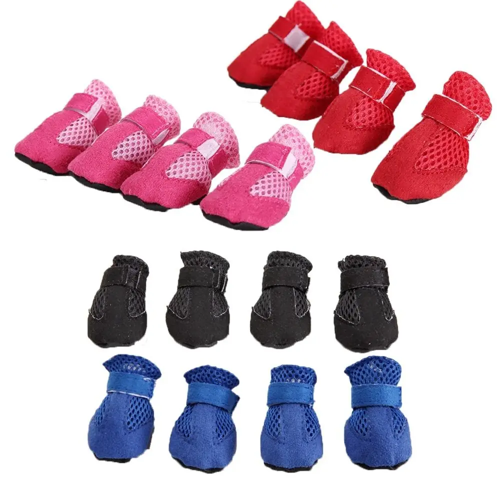 Botas de Chuva para Cães de Tecido de Malha Antiderrapante - Image 4
