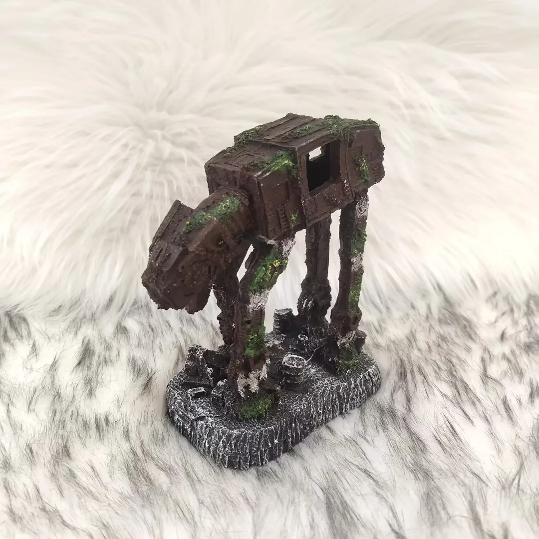 Decoração de Aquário Robô Cão Autobot em Resina - Imagem 4