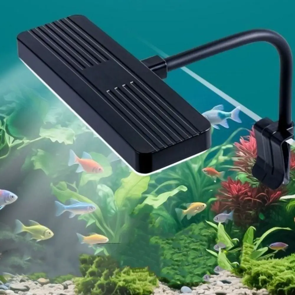 Luz LED para Aquário USB com Rotação 360° e Fixação por Clipe - Imagem 2