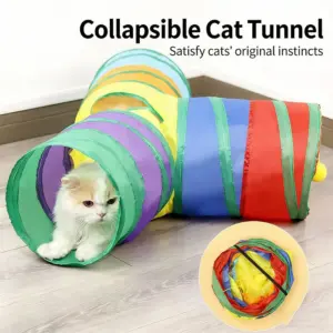 túnel colapsável para gatos
