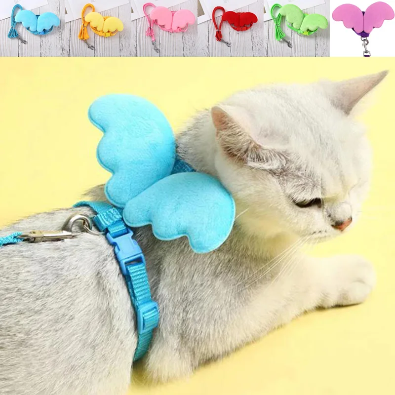 Coleira Peitoral para Gatos e Cães Pequenos de Nylon Ajustável - Imagem 2