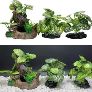 planta de aquário artificial de plástico