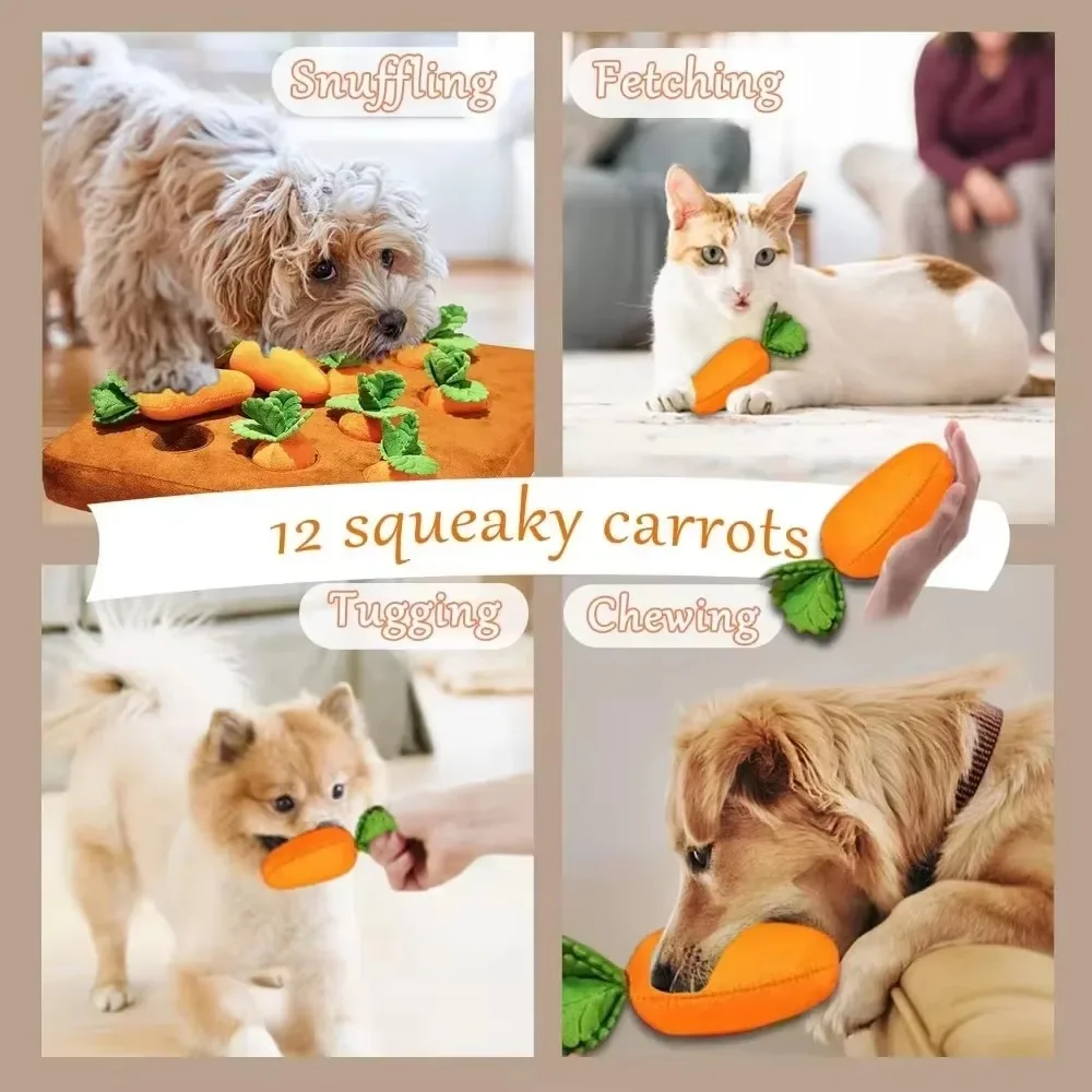 Tapete Snuffle Cenoura para Cães e Gatos de Algodão - Imagem 5