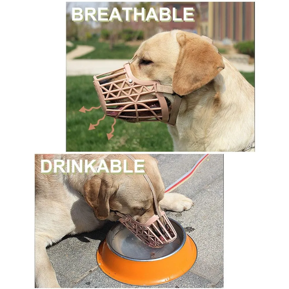Focinheira de Plástico para Cães com Alça Ajustável - Imagem 6