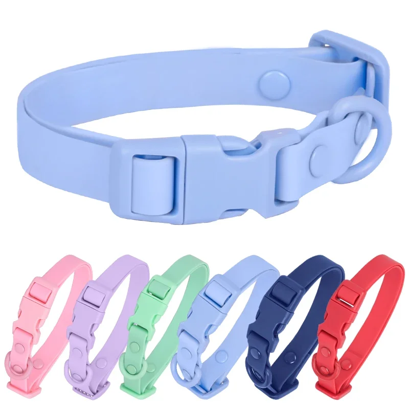 Coleira PVC para Cães Ajustável e Impermeável Fácil de Limpar - Imagem 2