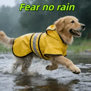 capa de chuva para cães ajustável