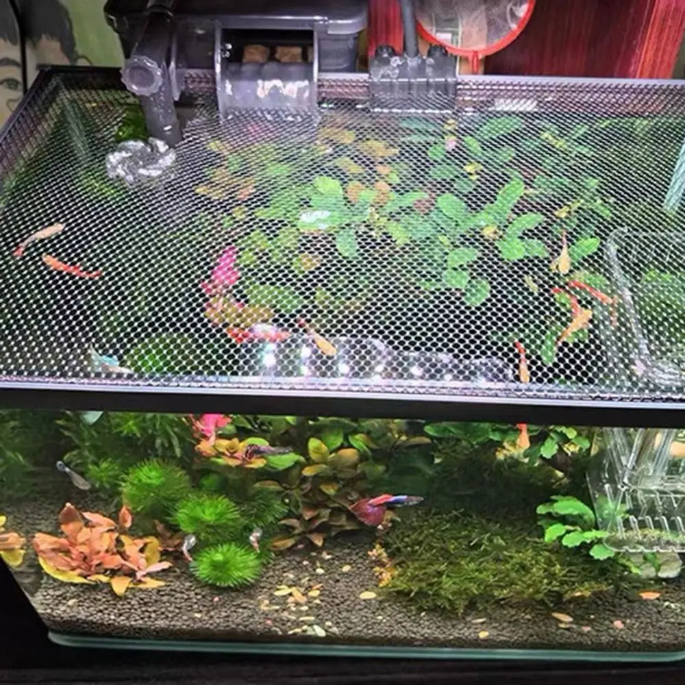 Tampa de Malha Magnética para Aquário 30x20 cm com Instalação Fácil DIY - Imagem 5