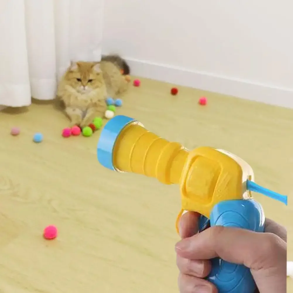 Brinquedo Lançador de Bolinhas para Gatos com 20 Bolinhas de Pelúcia - Image 5