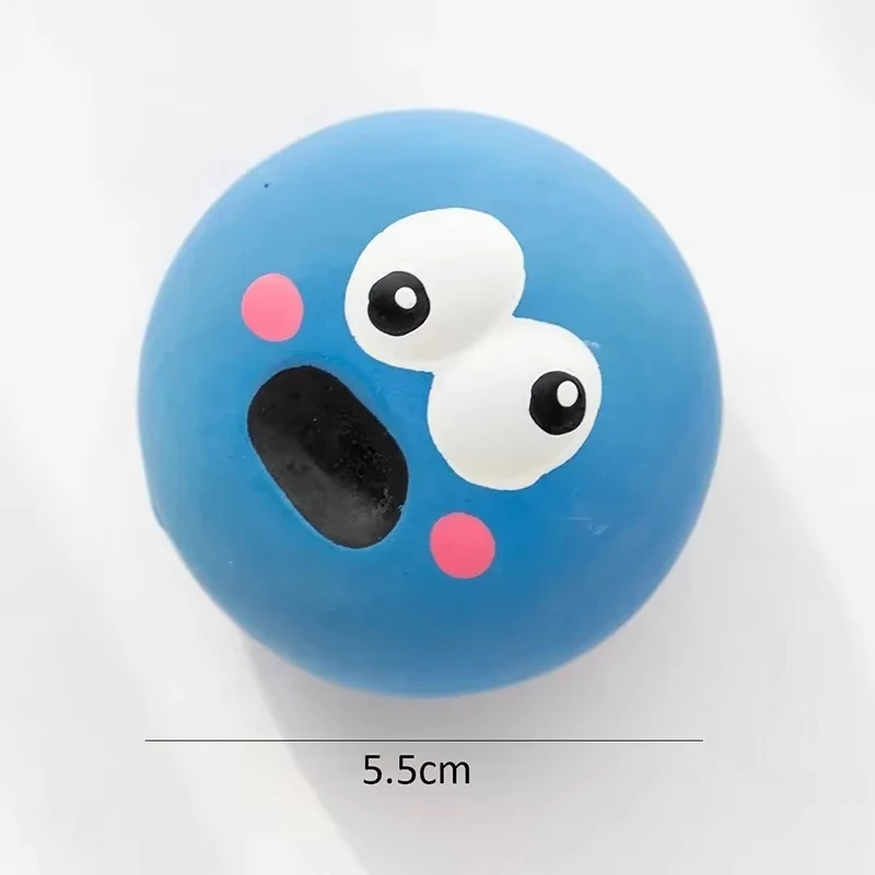 Brinquedo Sonoro para Cães de Borracha Resistente Azul - Imagem 5