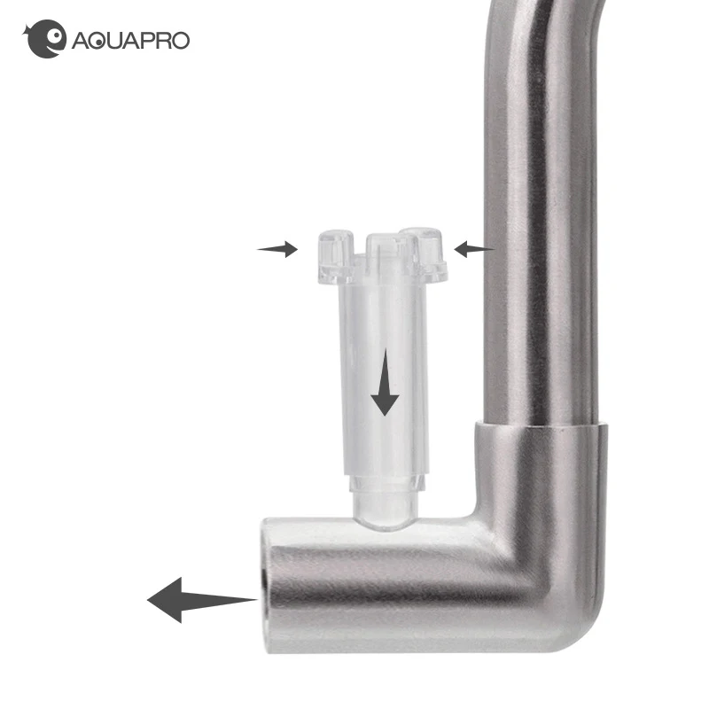 AQUAPRO-Mini Skimmer Inflow Aço Inoxidável para Aquário Pequeno - Imagem 2