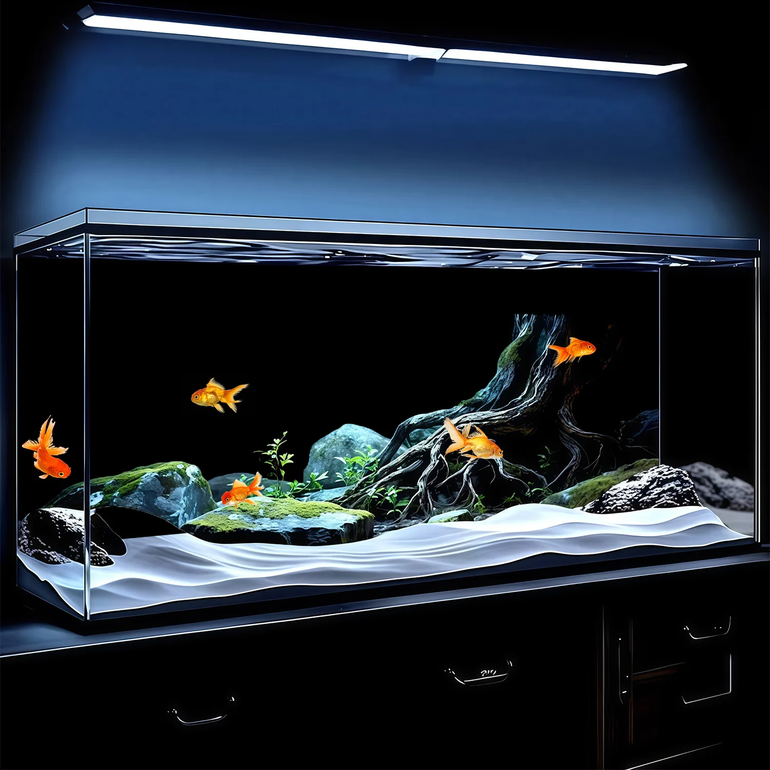 Fundo Adesivo Preto para Aquário e Terrário Fácil de Aplicar - Imagem 3