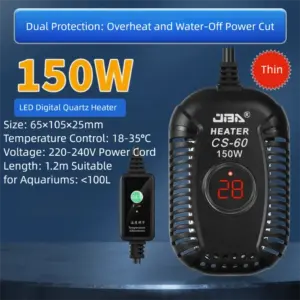 aquecedor de aquário com termostato ajustável