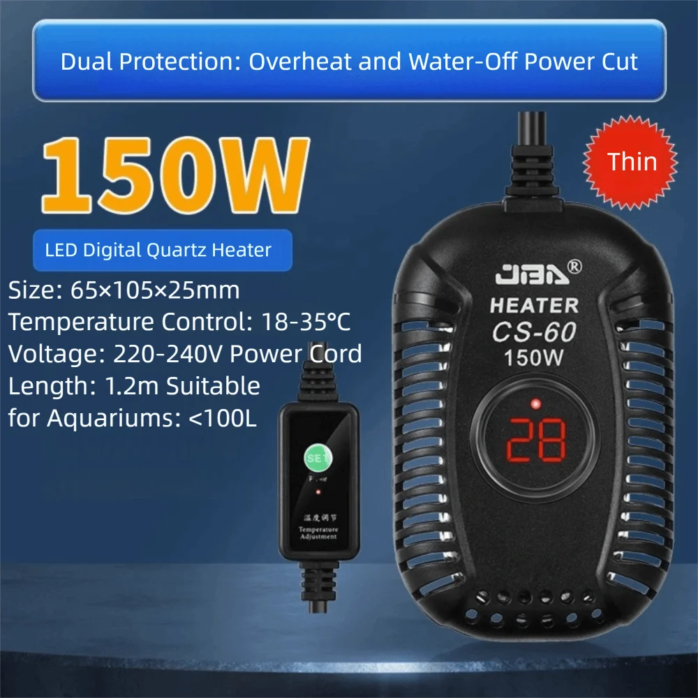 aquecedor de aquário com termostato ajustável