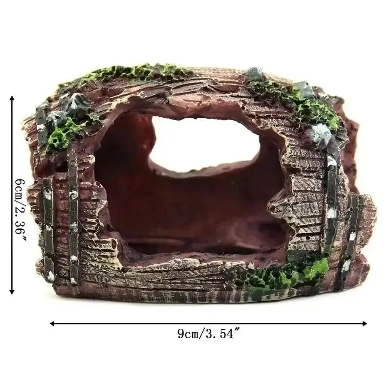 Decoração para Aquário Barril Quebrado com Musgo 6x9 cm - Imagem 6