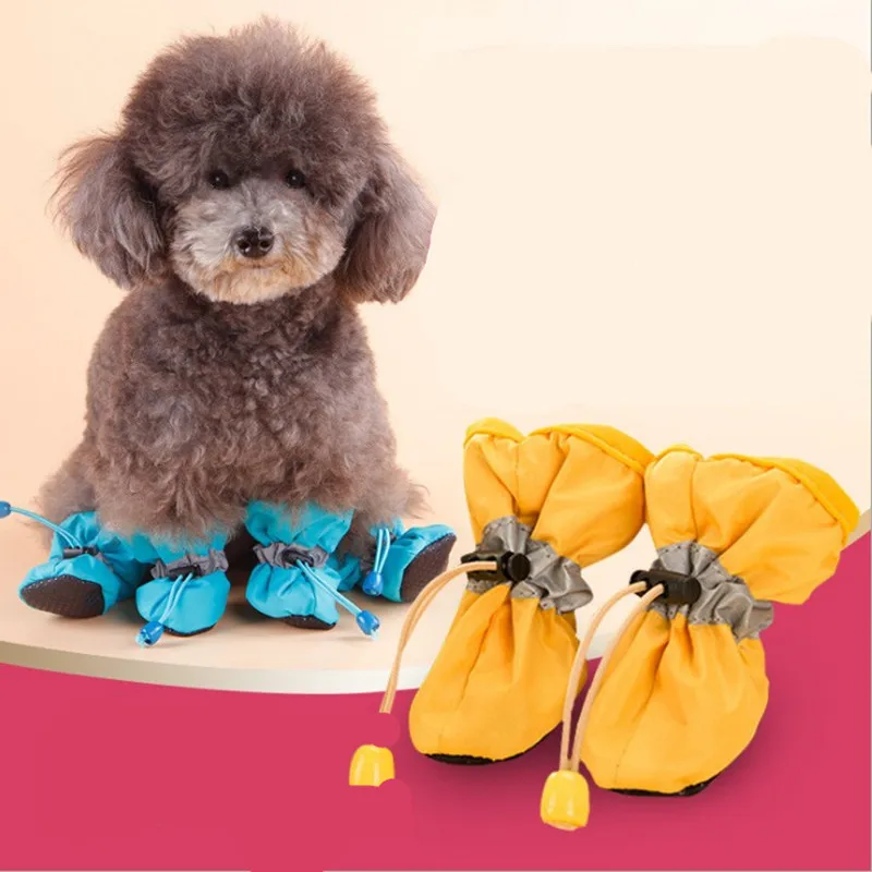 Botas Impermeáveis para Cães e Gatos Pequenos Antiderrapantes - Image 3