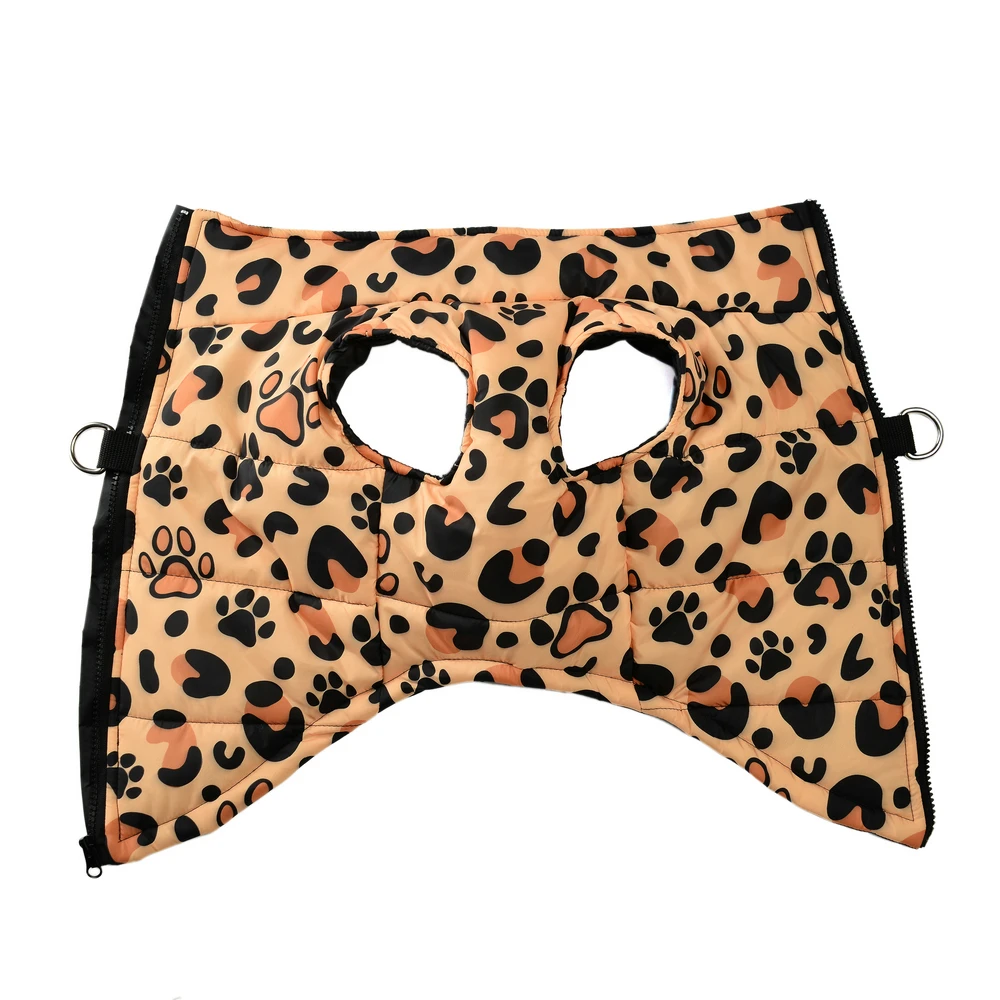 Jaqueta para Cães e Gatos Pequenos com Estampa de Leopardo e Anel D - Image 3