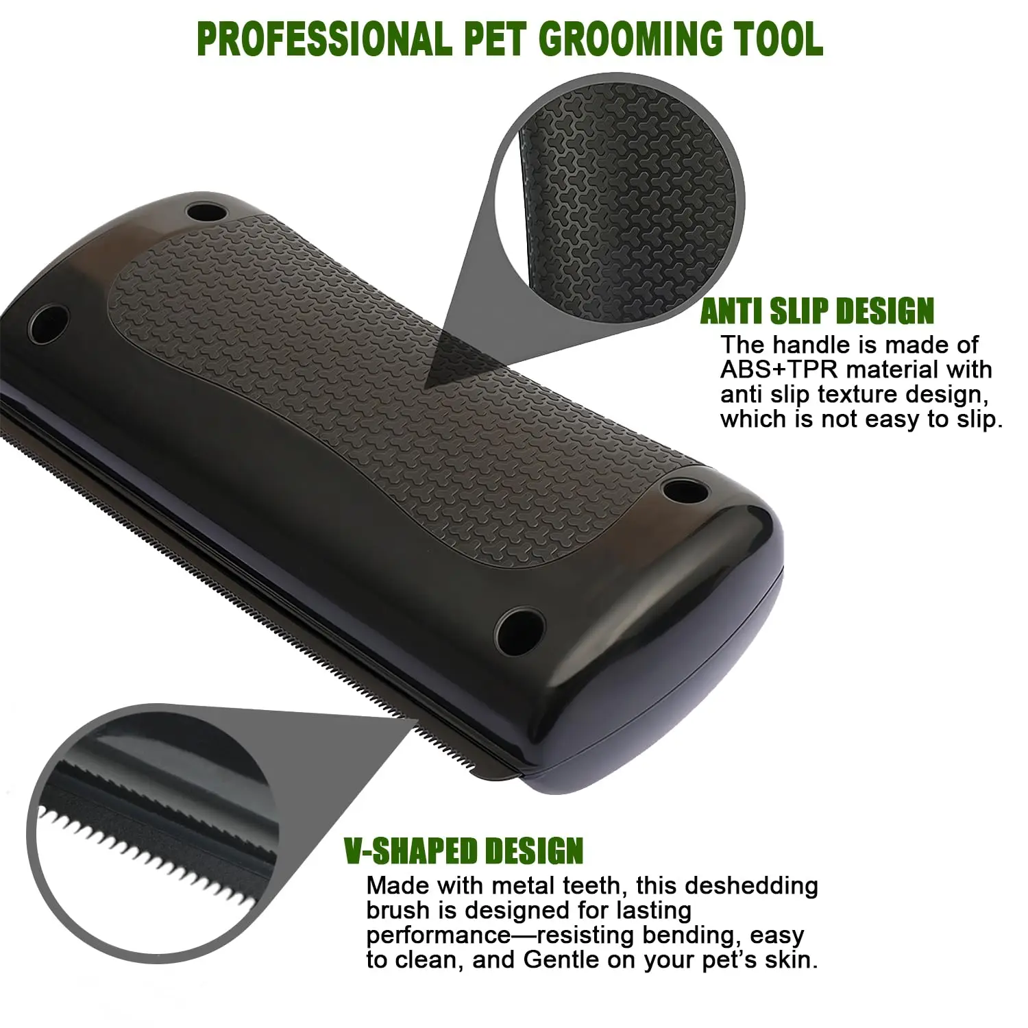 Escova Removedora de Pelos para Cães e Gatos com Cabo Ergonômico - Imagem 5
