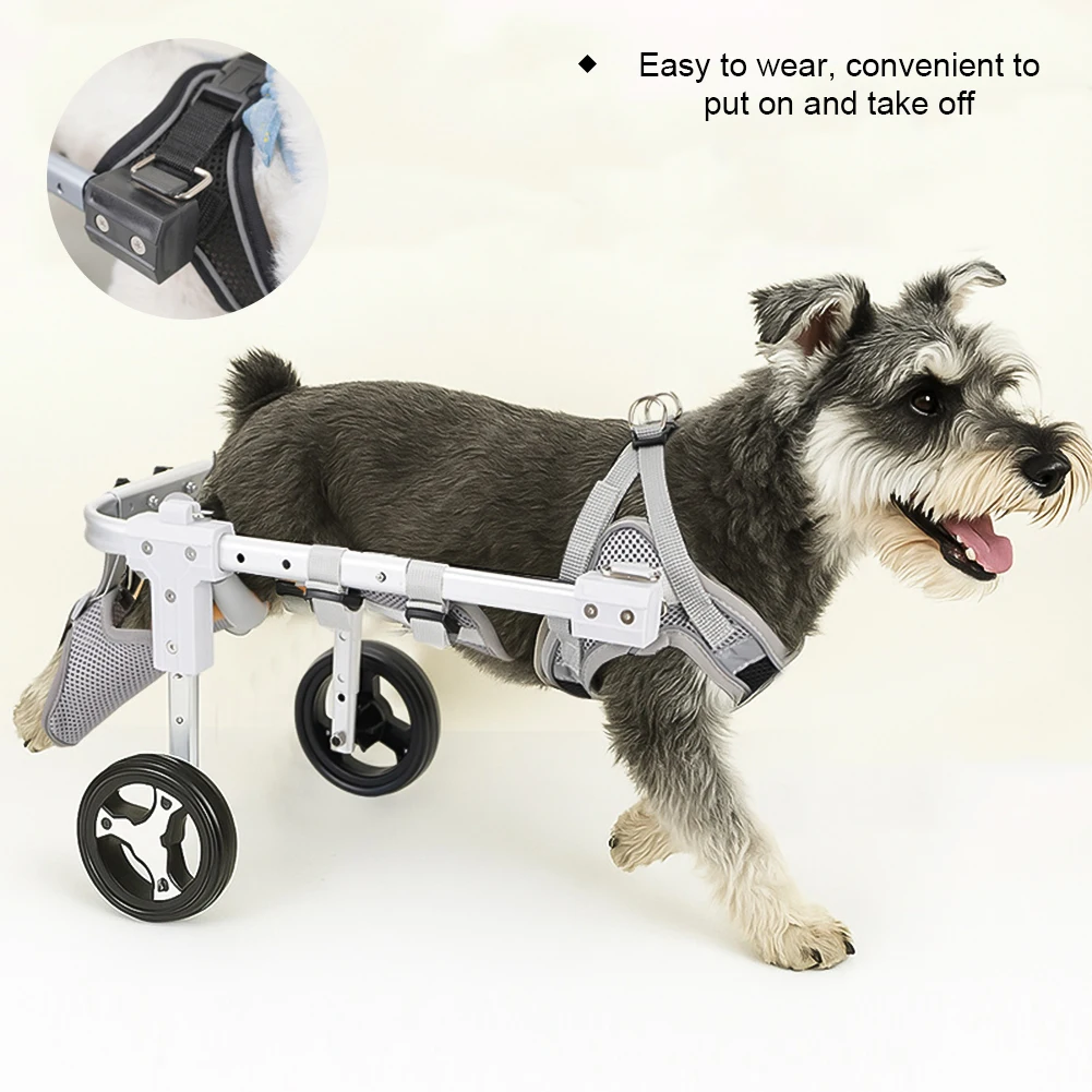Cadeira de Rodas para Cães de Alumínio Ajustável para Reabilitação - Image 3