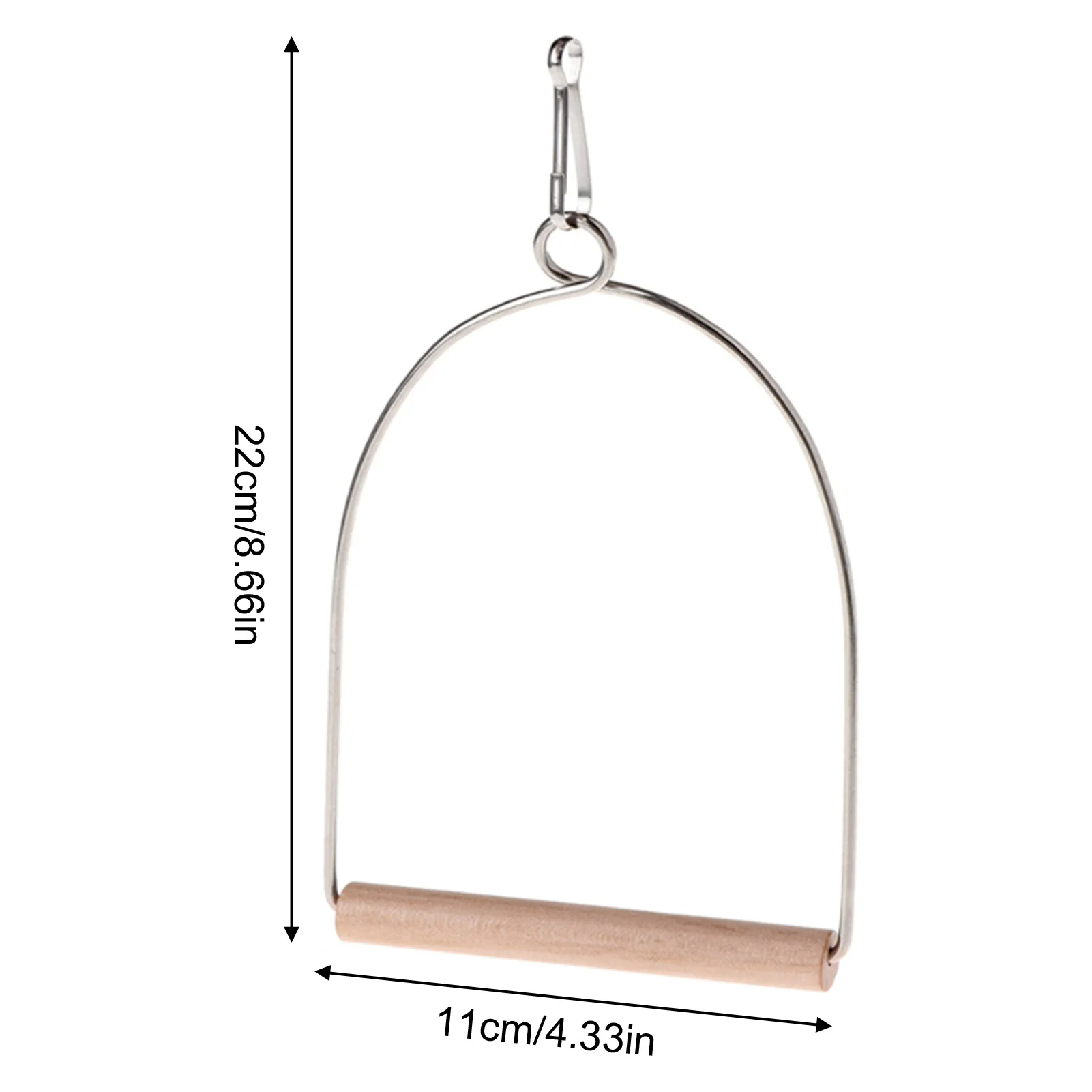 Balanço para Pássaros com Suporte de Aço Inoxidável para Gaiola - Imagem 5