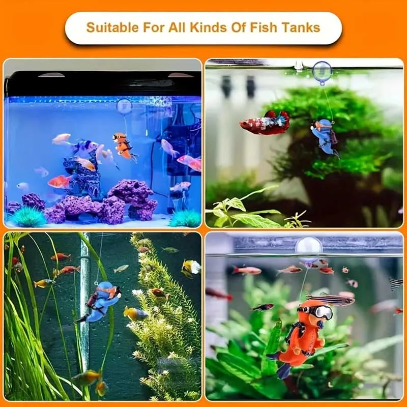 Mergulhador para Aquário Flutuante com Posição Ajustável - Image 6