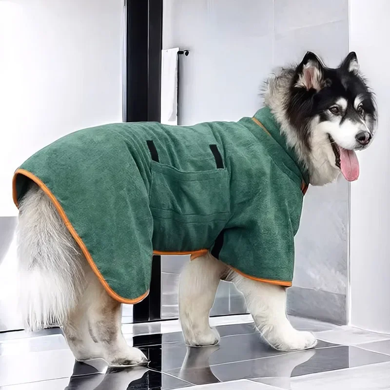 Roupão Absorvente para Cães e Gatos de Secagem Rápida - Imagem 2