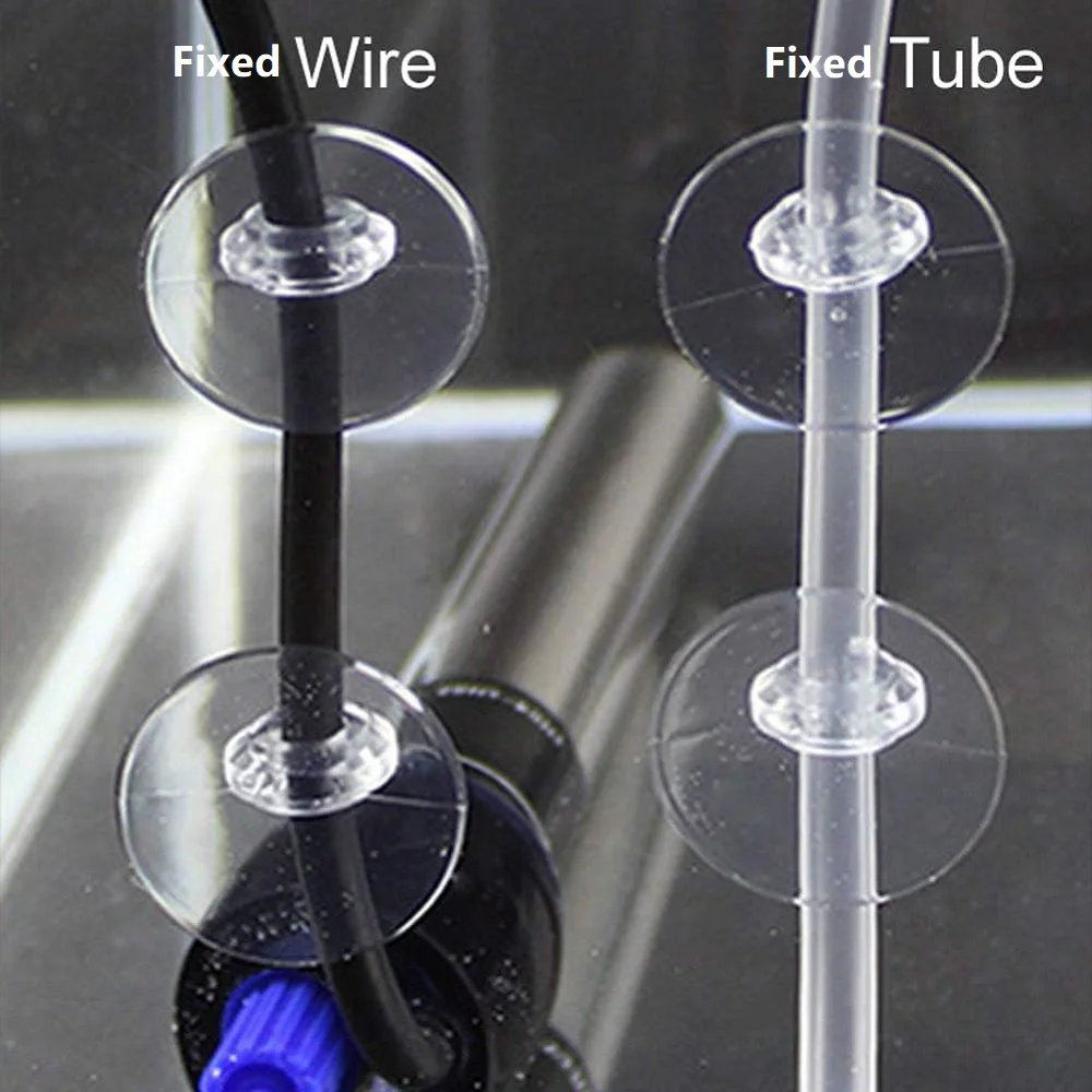 Ventosas para Aquário 10 pçs para Tubos de 4-6mm com Clipe Ajustável - Imagem 2