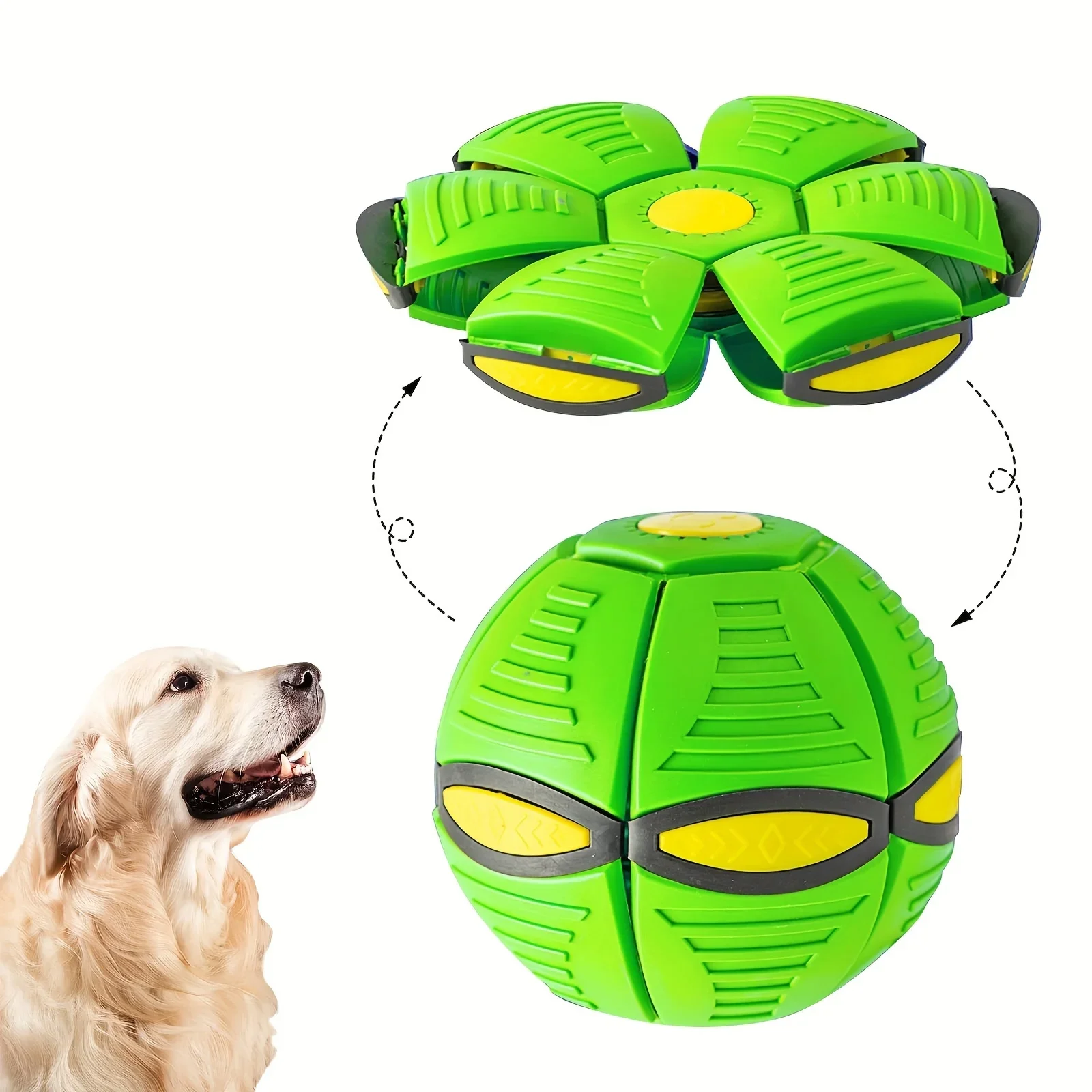 Brinquedo Disco Voador para Cães de Plástico Macio que Vira Bola - Imagem 5
