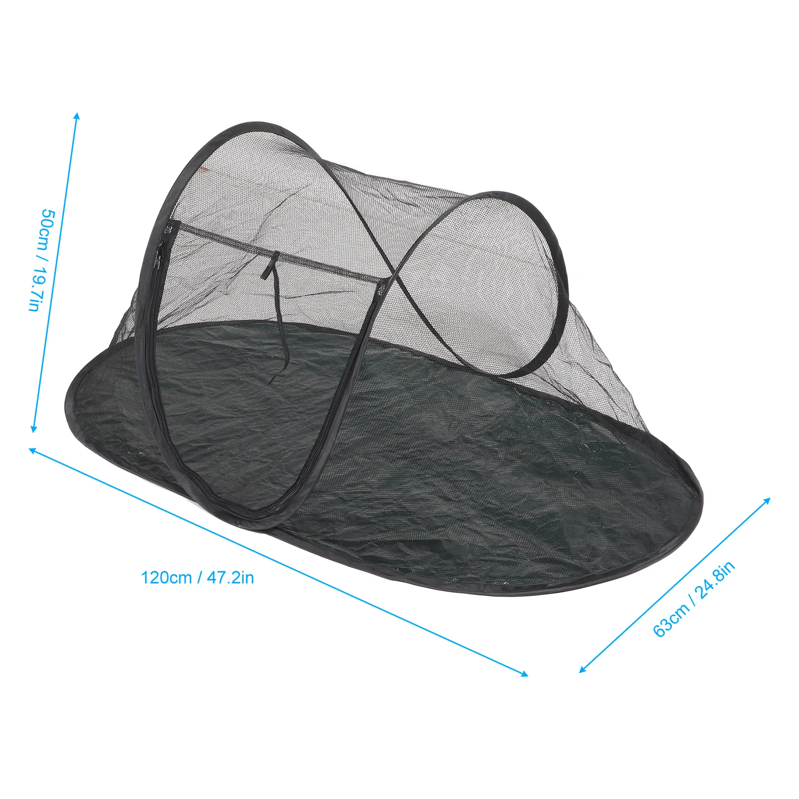 Tenda para Cães e Gatos Dobrável Portátil 120x63x50cm Malha Respirável - Image 2
